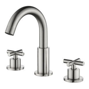 8 Inch 3-Hole Widespread Bathroom Faucet, 2-Handle Bathroom Sink Faucet With Optional Drain Assembly