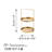 Elegant Decorative Metal Accessory, Gold Finish, 8.3 in Diameter x 13 in Height | 100% Metal Construction, Thickness: 0.05 in | Perfect for Home Decor, Stylish and Durable Accent Piece for Any Room-114281914-114281925