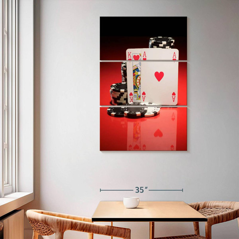 Senne Blackjack Ace And King, 65" H x 42" W