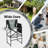  46'' Tall Directors Chair W/ Foldable Side Table & Footrest Extra Cup Holder