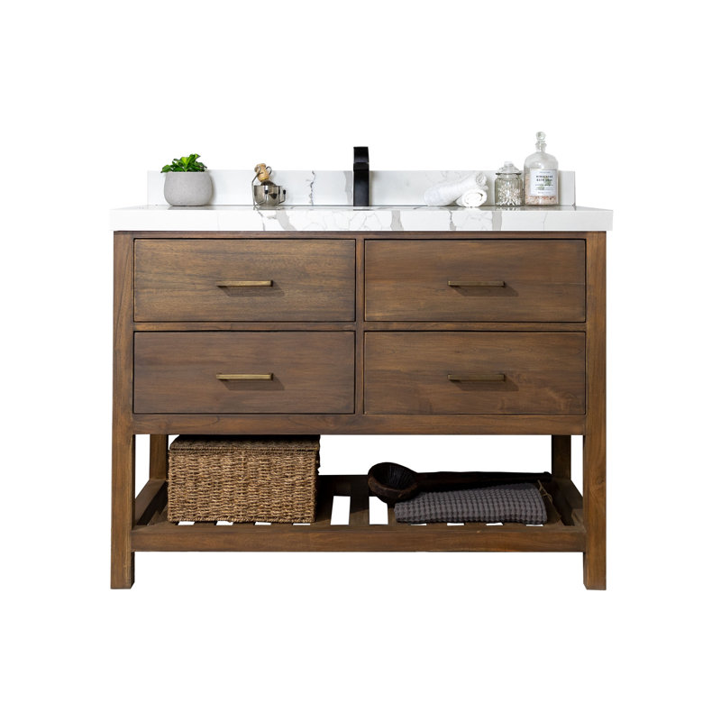 Ensemble de meuble-lavabo simple 42 "36", Calacatta, Gris vieilli