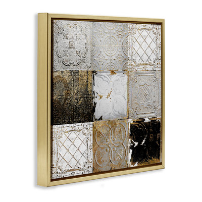 Collage de tuiles de plafond antique