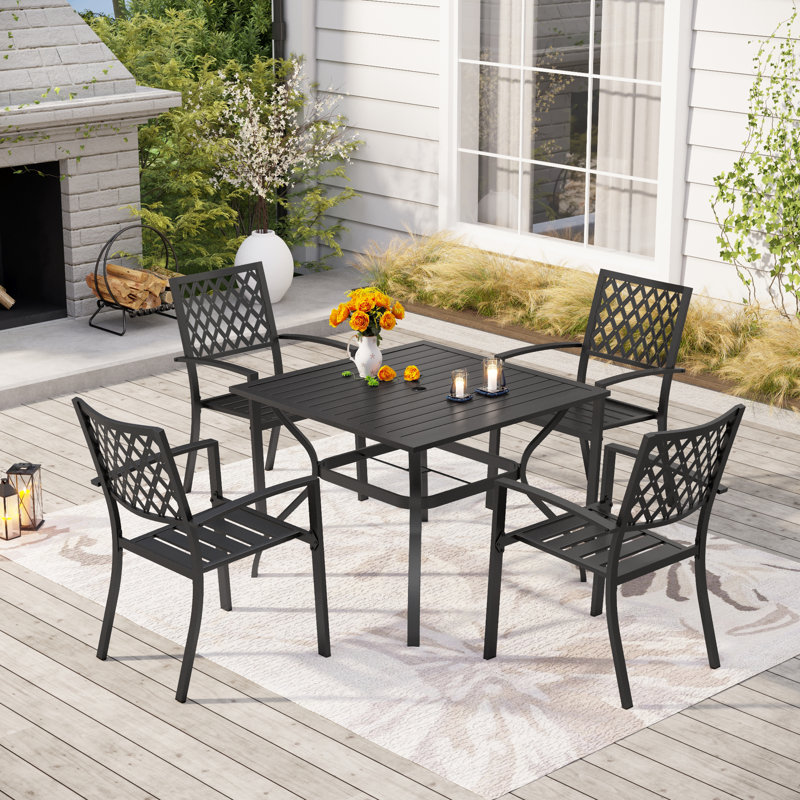 Salem 4 - Person Patio Dining Set with Square Table
