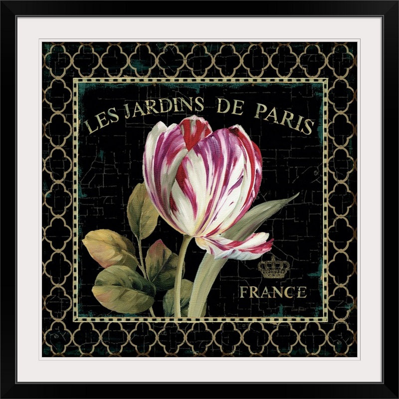 « jardin view vi » par lisa audit, impression, H 38 po x l 38 po x P 1 po, Cadre noir