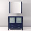Meuble-lavabo de salle de bain 36 po X P 18,25 po D, plateau en céramique et Miroir-283804243