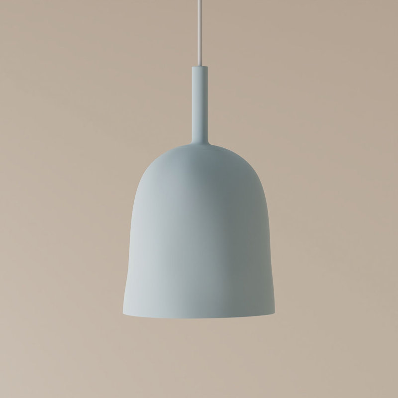 Vessel Pendant Light, Poppy, 18.5'' H x 9'' W x 9'' D, White