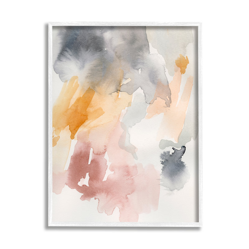 «Soft Pastel Watercolor Pastiche», estampe numérique encadrée par Victoria Barnes, H 14 po x l 11 po x P 1,5 po