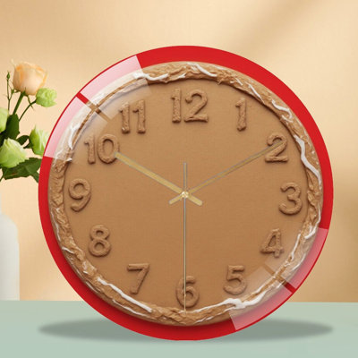 Horloge murale moderne en verre 12 po
