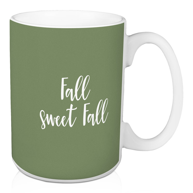 Grande tasse à café automne Okelley, Vert
