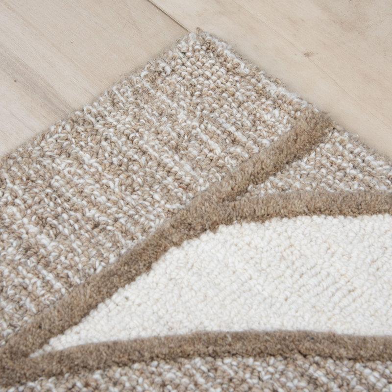 Tapis 100% laine touffeté à la main, Rectangle 5 pi x 7 pi 6 po