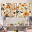 Maxence - Ensemble de 2 collages carrés botaniques abstraits-101859427-101859429