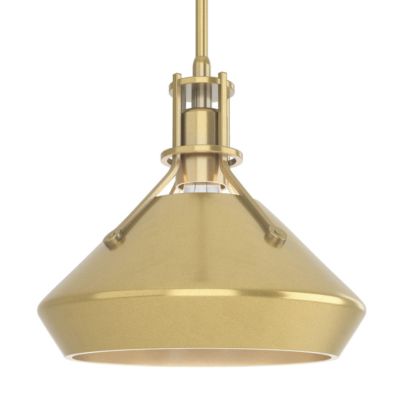 Henry with Chamfer Pendant, Modern Brass, Modern Brass