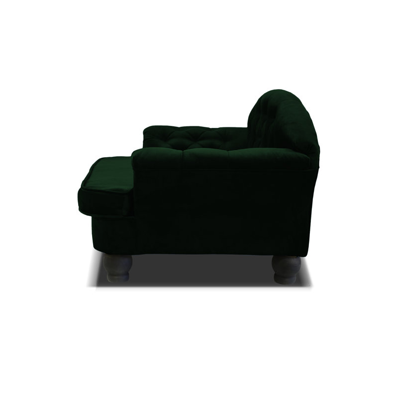 Debose Orthopedic Memory Foam Pet Bed, Dark Green