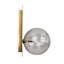 Plafonnier encastré 1 lumière or / transparent Halie