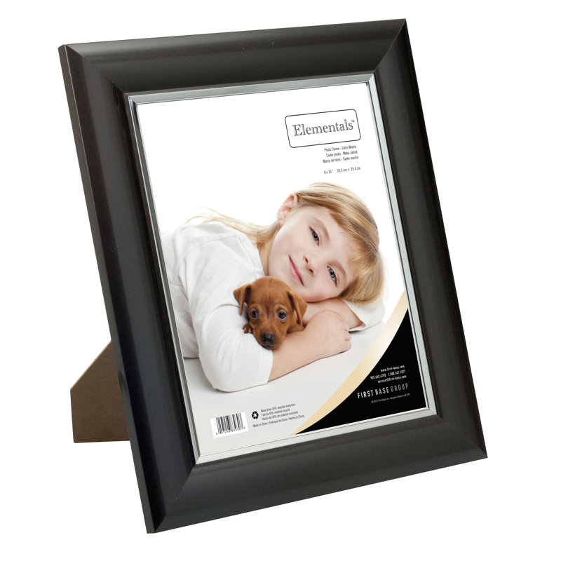 Ensemble de cadres photo en plastique, Satin moka, 8 po x 10 po