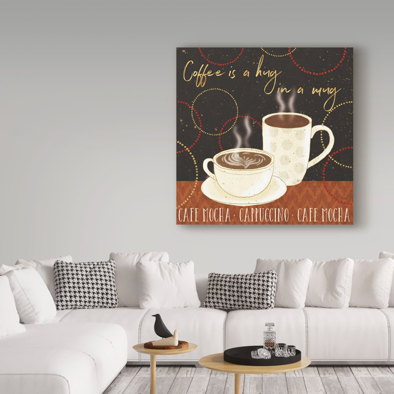 « fraîche café iii », reproduction d’impression sur toile tendue, H 18 po x l 18 po