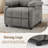 KORSER Recliner Chair, Pushback  Recliner For Living Room, Small Recliner For Small Space, Side Pockets-1832708858