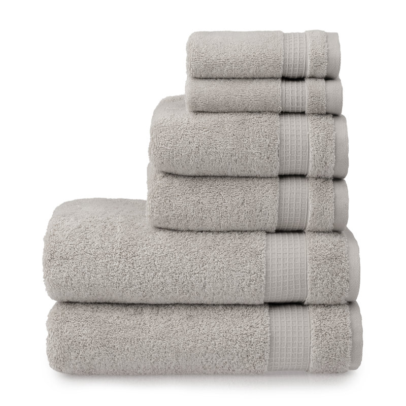 Ensemble de serviettes 6 pièces Noah, Gris Bedford