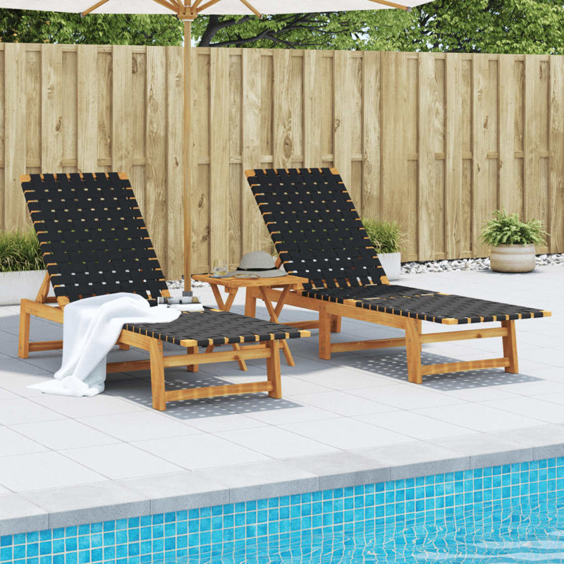 157cm Long Chaise Lounge Set
