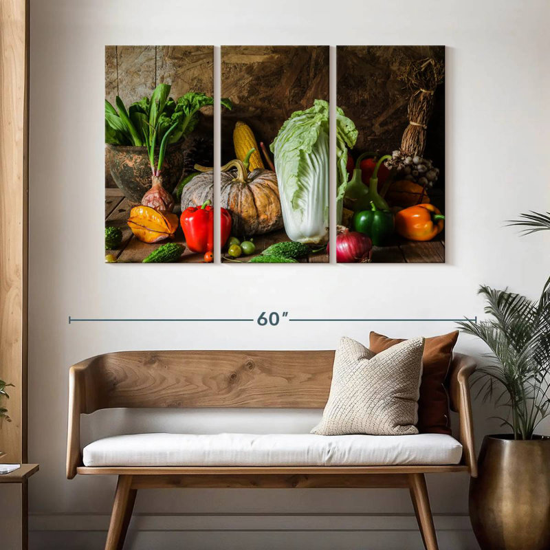 Yarlin Vegetables, 32" H x 50" W