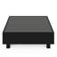 Table basse carrée d'extérieur en aluminium gris de 76 cm (30 po), style minimaliste moderne, drainage rapide et discret, antirouille.
