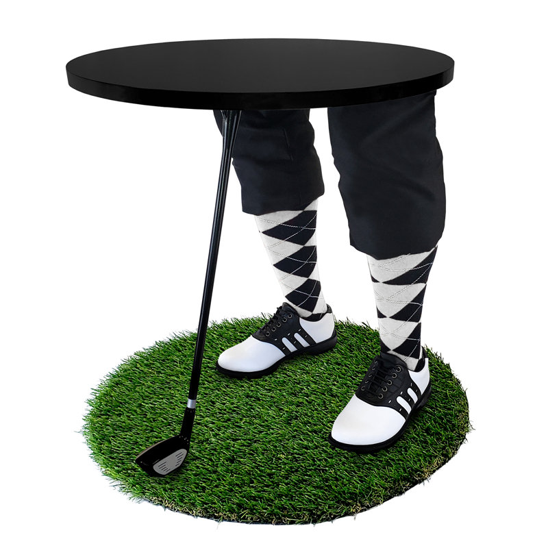 Table de bout abstraite, Noir