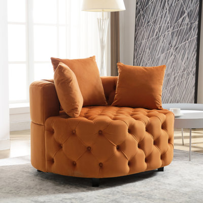 Accent Chair / Classical Barrel Chair for living room / Modern Leisure Sofa Chair