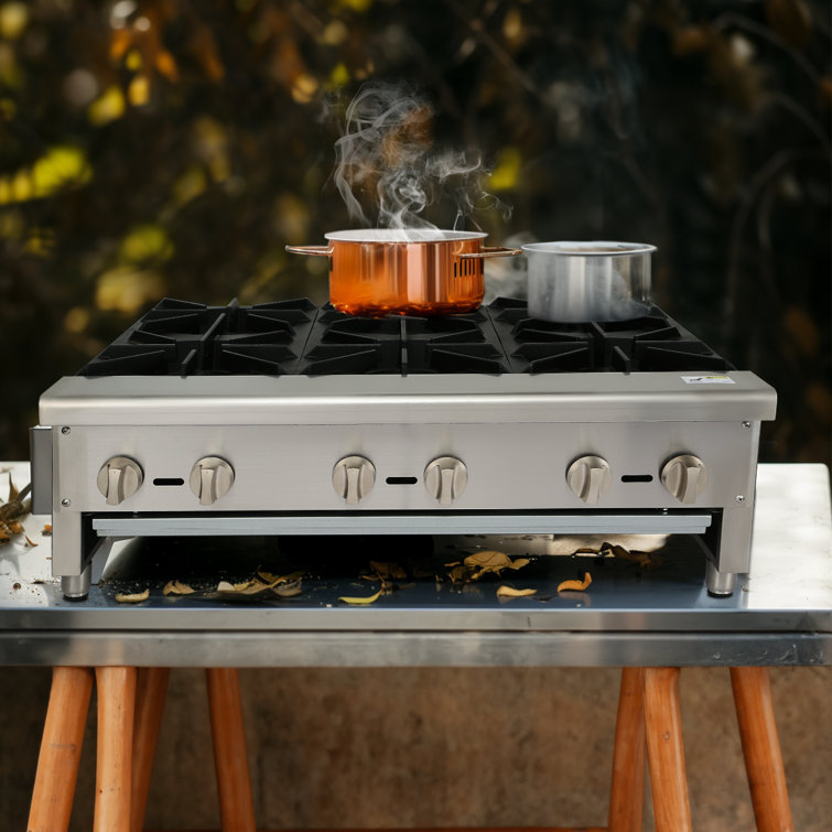 Outdoor Gas Burners Cooking Tabletop Stainless Steel 2 Burner Gas Stove