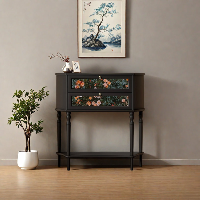 Retro Multifunctional Art Console Table