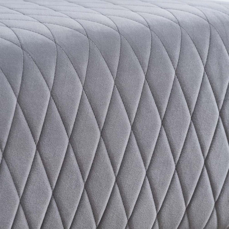 Chaises de salle à manger à haut dossier de 23,03 po de largeur, Gris