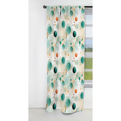 Ethereal Whispers Polka Dots Pattern II - Abstract Curtain - Blackout Curtain - 1 Panels