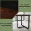 Table d'ordinateur Curved Design, bureau de direction haut, table de réunion, table de bureau