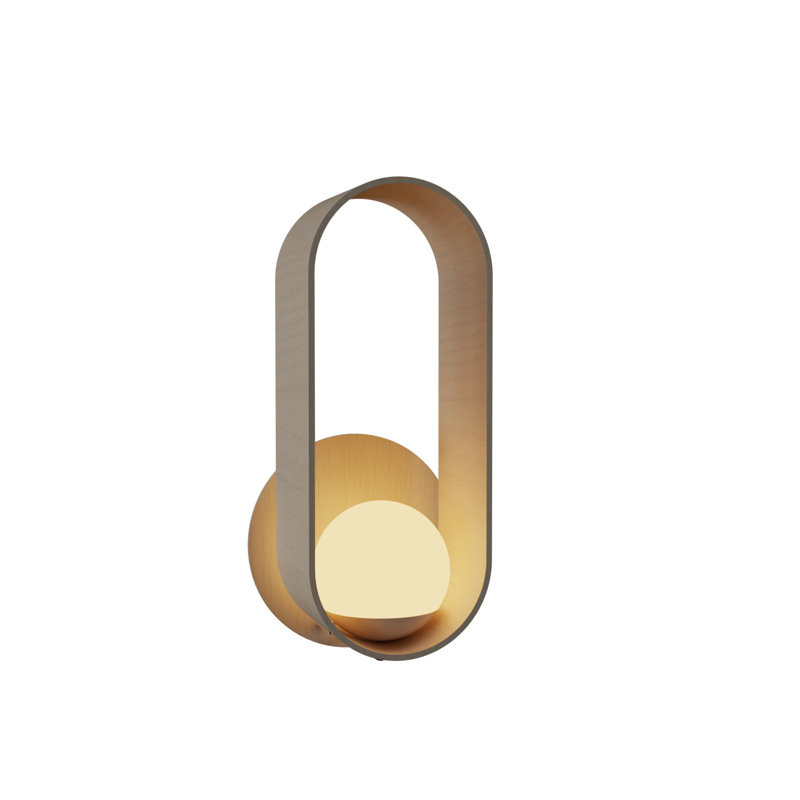 Sfera 1 - Light Armed Sconce, Organic Cappuccino