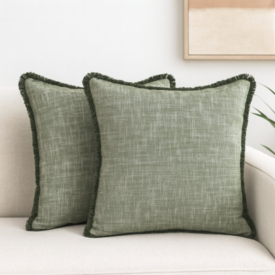 Housses de coussin en coton texturé / Housses de coussin modernes / Taies d'oreiller élégantes