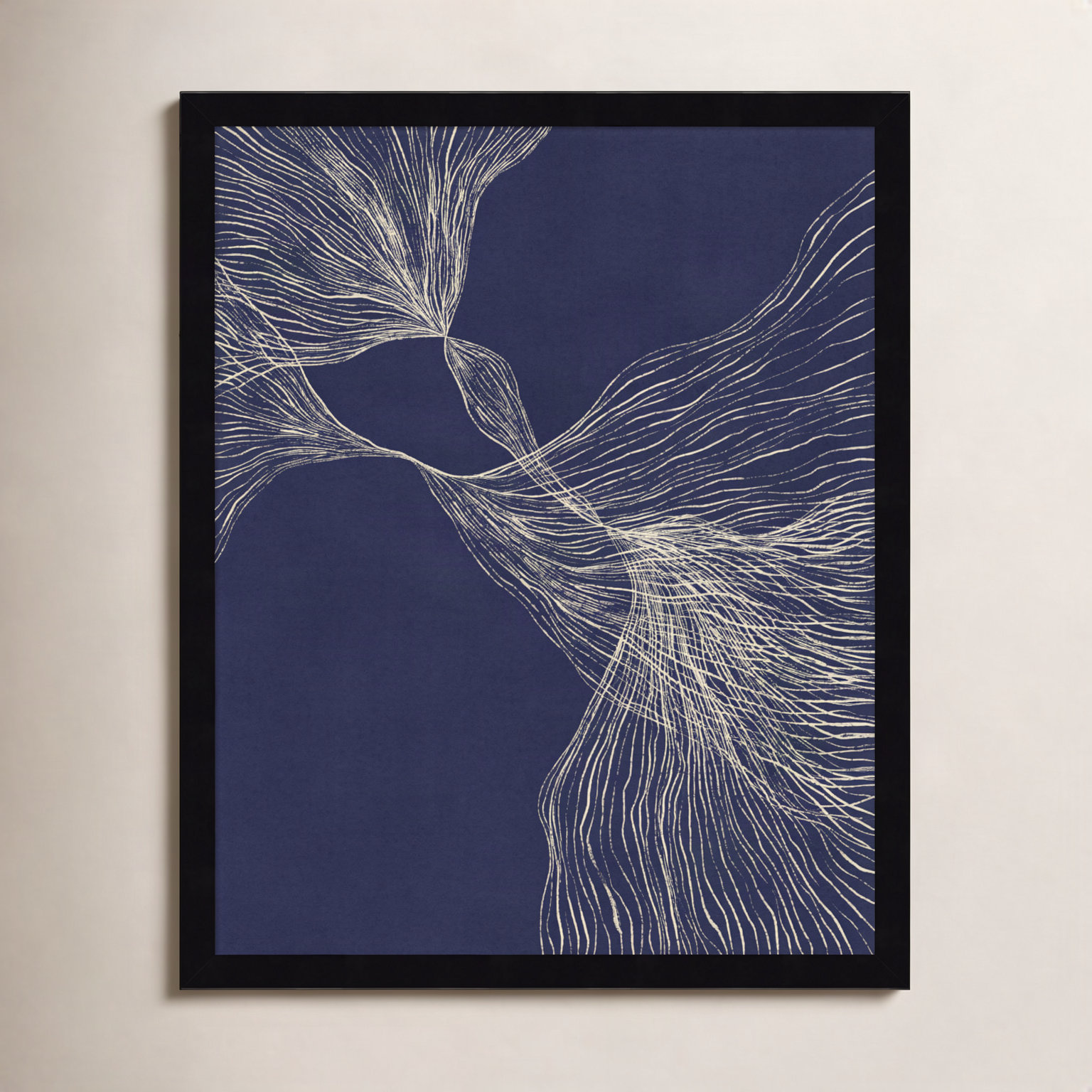 Interaction 1 by Alisa Galitsyna, Black, 21" H x 17" W x 1" D