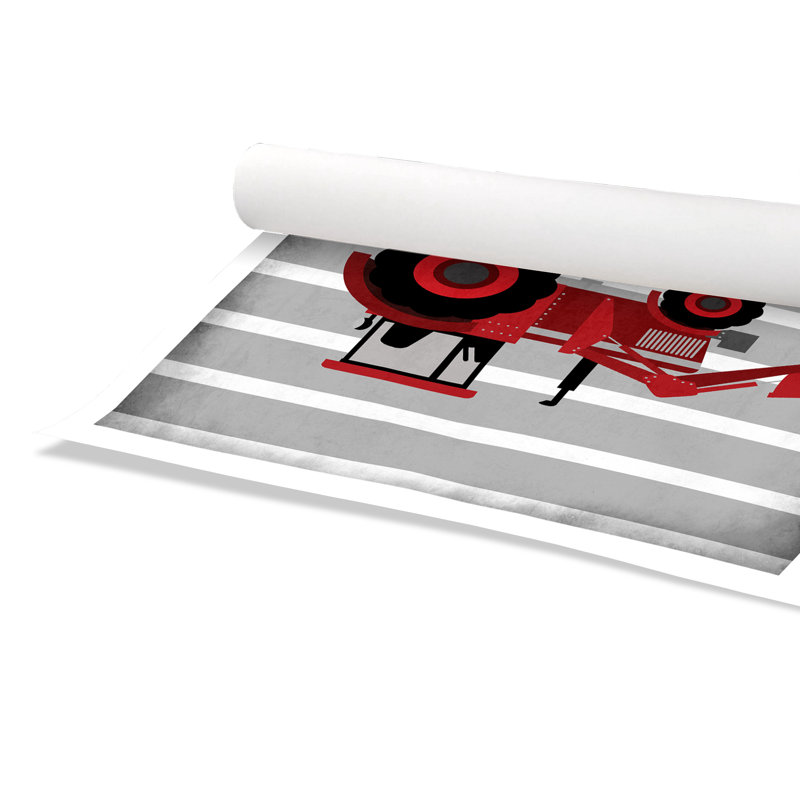 in Red 3' Wall Decal, 36" H x 36" W x 1" D, Paper