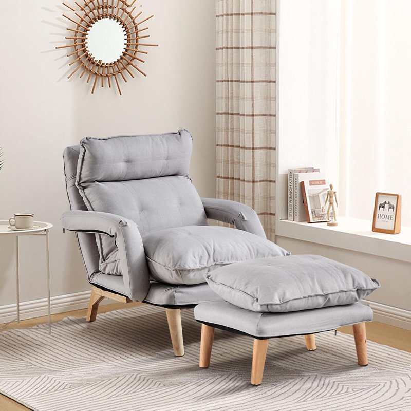 Hamall 60cm Wide Zero Gravity Recliner, Grey