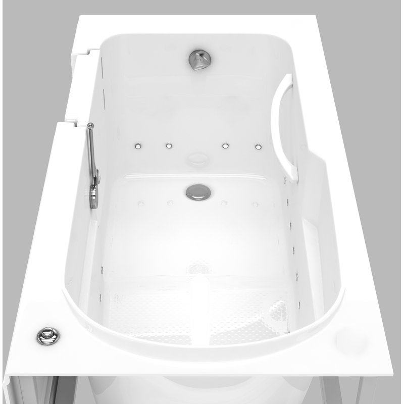 Stream 59.6'' x 30'' Acrylic Bathtub, Left