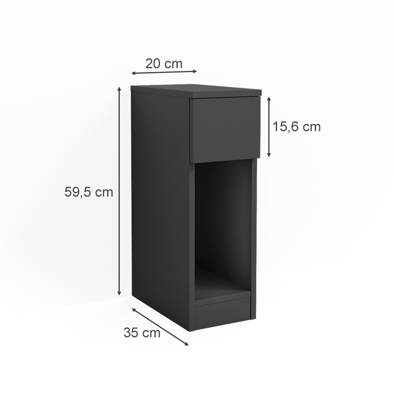 Sharees 20 cm W Bedside Table