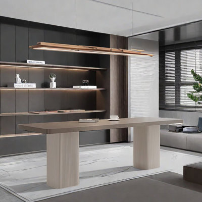 Modern Rectangular Sintered Stone Dining Table
