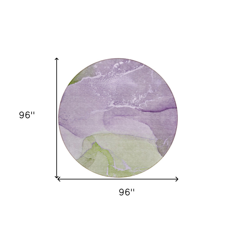 Tapis d'intérieur rond 8 po