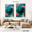 Tête de Bouddha fleurie I sur toile-1364298561