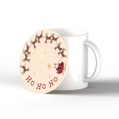 Carley Ceramic Round 1 Piece Coaster