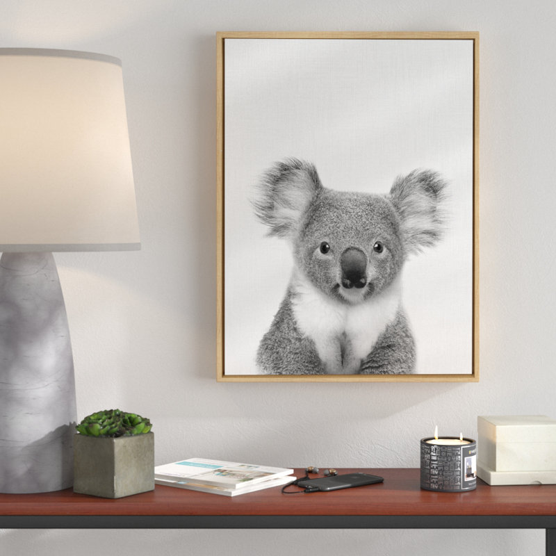 Koala II by Simon Te of Tai Prints Framed Canvas Wall Art Print