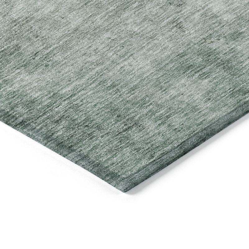 Tapis d'extérieur lavable abstrait bleu cuivre et gris 3 pi x 5 pi