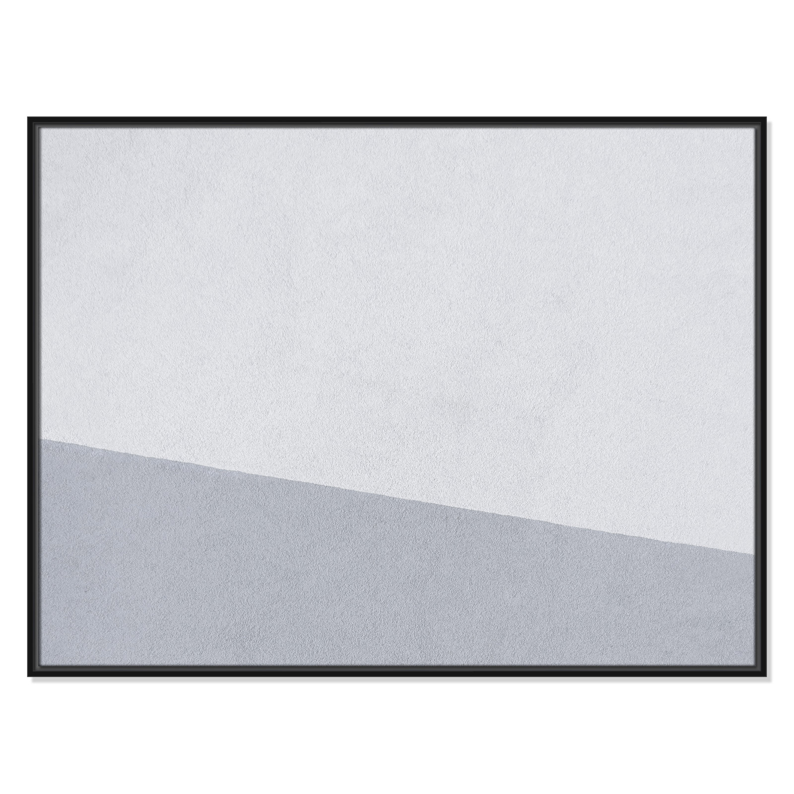 Dominic "Abstract Blues" Print, 31.5" H x 41.5" W x 2" D, Black Framed Canvas