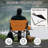 Oversized Heated Camping Chair, Portable Directors Chair With 3 Heat Levels And Side Table-2019203203