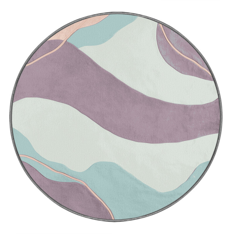 Amethyst Drift Rug, Round 6'