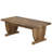 47.2" Coffee Table, Rectangle Cocktail Tea Table with Sturdy Pedestal