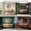 Meuble-lavabo mural moderne 60 po avec comptoir en pierre frittée Roma et éviers en céramique, armoire de rangement en contreplaqué avec 2 tiroirs et 2 portes (grain de bois de chêne brun)-1431434886-1431435003